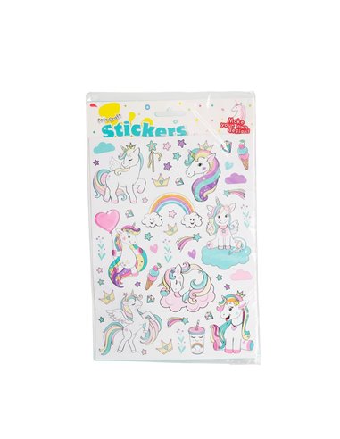 Αυτοκόλλητα Unicorn 2 σελίδες 98 σχέδια 17x23εκ
