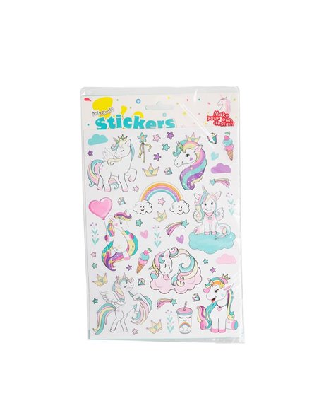 Αυτοκόλλητα Unicorn 2 σελίδες 98 σχέδια 17x23εκ