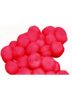 Πομ πομ 1εκ. κόκκινο 100 τεμάχια