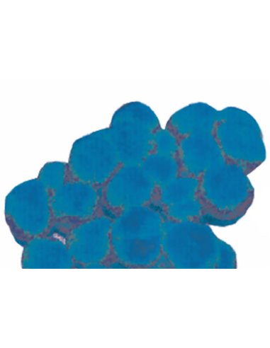 Πομ πομ 1εκ. μπλε 100 τεμάχια