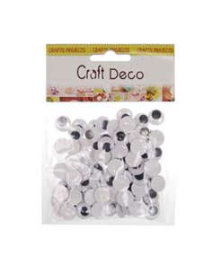 Μάτια αυτοκόλλητα στρόγγυλα 14xιλ. διαμ. 100τεμ