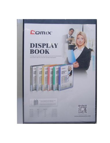 Comix σούπλ 20 φύλλων PP μαύρο Α4 Υ31x23,5x1,5εκ.