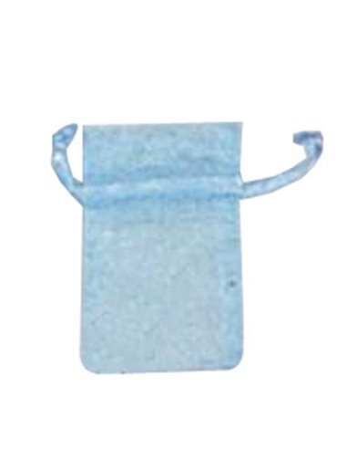 Πουγκιά οργαντέ γαλάζια 10x8εκ. 100τμχ