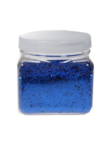 Χρυσόσκονη σε νιφάδες 1χιλ. μπλε 200gr.