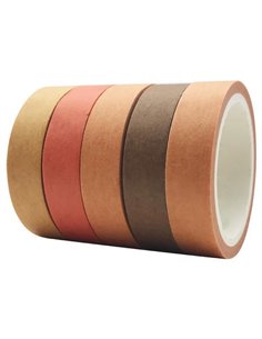 Αυτοκόλλητες κορδέλες αποχρώσεις Autumn leaves 5 τμχ