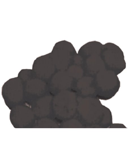 Πομ πομ 1εκ. μαύρο 100 τεμάχια