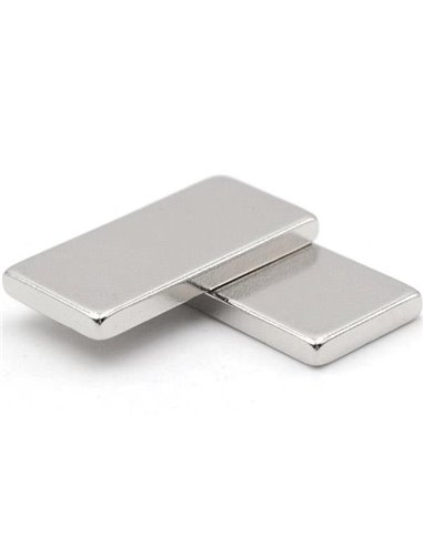 Μαγνήτης νίκελ αυτοκόλλητος παραλληλόγραμμος 20x10χιλ. πάχος 1χιλ.