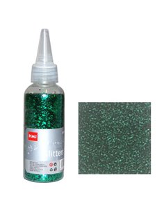 Glitter σκόνη 1/64'' σε μπουκάλι πράσινο 40γρ.
