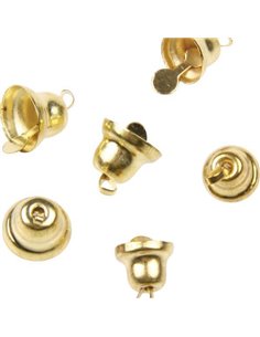 Καμπανούλα χρυσή 17mm, 10τεμ