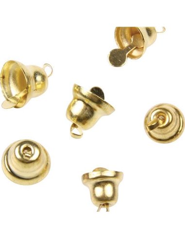 Καμπανούλα χρυσή 17mm, 10τεμ