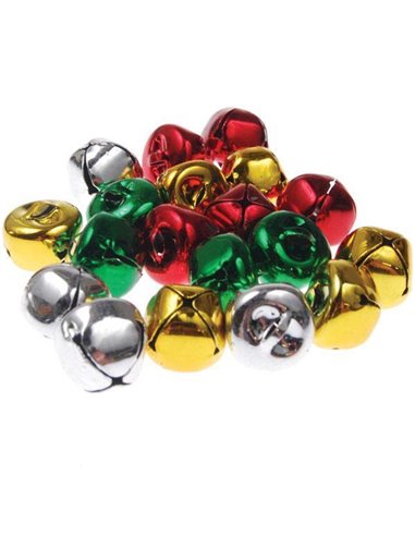 Κουδουνάκια διάφορα χρώματα 13χιλ. 20τεμ.