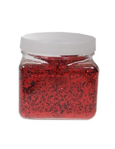 Χρυσόσκονη σε νιφάδες 1χιλ.  κόκκινη 300ml.