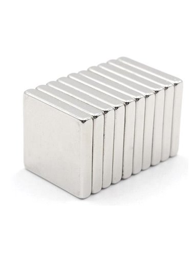 Μαγνήτες νίκελ αυτοκόλλητοι τετράγωνοι 10x10χιλ. πάχος 1χιλ. 100τμχ.