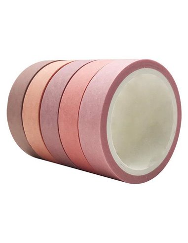 Αυτοκόλλητες κορδέλες αποχρώσεις Cherry blossoms 5 τμχ