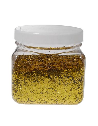 Χρυσόσκονη σε νιφάδες 1χιλ. χρυσή 200gr.