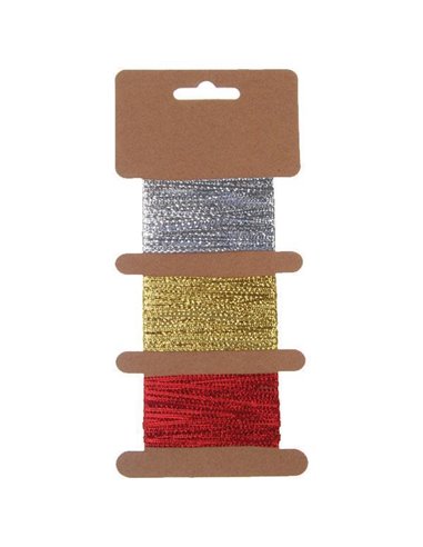 Ταινία glitter 3χιλ. x5μ. κοκτέηλ 3 χρώματα