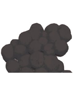 Πομ πομ 2εκ. μαύρο 100 τεμάχια