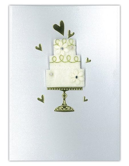 Κάρτα-προσκλητήριο με φάκελο "Τούρτα" 13x18εκ.