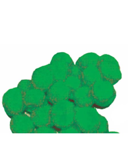 Πομ πομ 3εκ. πράσινο 100 τεμάχια