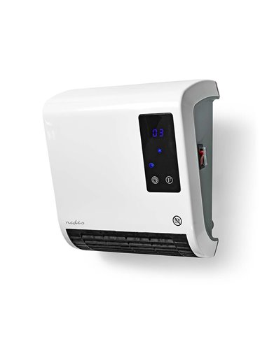 NEDIS HTBA20WT Bathroom Heater 2000W Adjustable thermostat 2 Heat Modes IP22 White