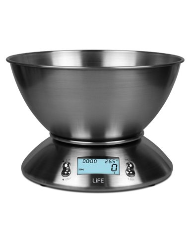 LIFE Mise En Place DIGITAL KITCHEN SCALE WITH BOWL