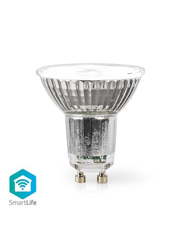 NEDIS WIFILRC10GU10 SmartLife Full Colour LED Bulb GU10 345lm 4.9W RGB / Warm to Cool White, PAR16