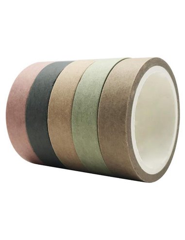 Αυτοκόλλητες κορδέλες αποχρώσεις Pine 5 τμχ