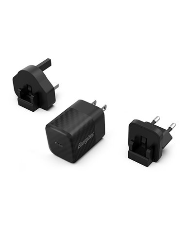 ENERGIZER A20MU WALL CHARGER 20W EU/UK/US Black