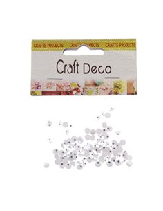 Μάτια αυτοκόλλητα στρόγγυλα 5xιλ. διαμ. 100τεμ