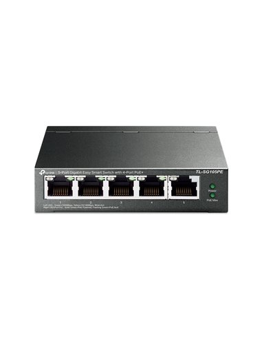 TP-Link TL-SG105PE 5-Port Gigabit Easy Smart Switch with 4-Port PoE+