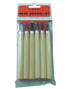 Σετ ξυλογλυπτικής με 6 εργαλεία