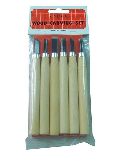 Σετ ξυλογλυπτικής με 6 εργαλεία