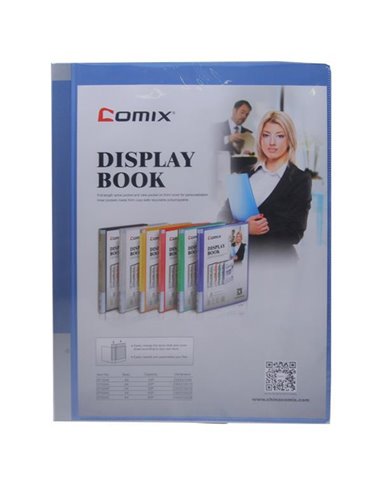 Comix σούπλ 20 φύλλων PP μπλε Α4 Υ31x23,5x1,5εκ.