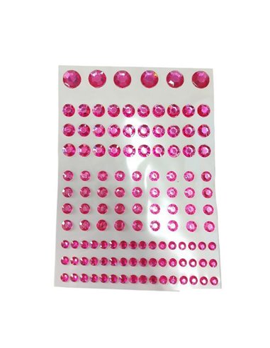 Στράς αυτοκόλλητα φουξ 130τεμ σε καρτέλα