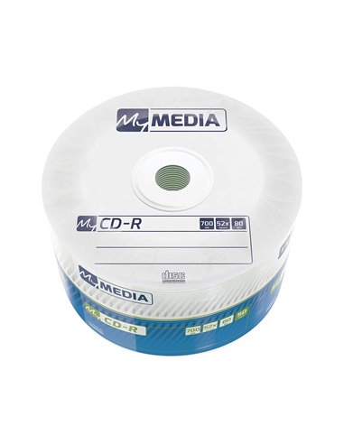 MyMedia - CDR 52X 50PK Wrap 700MB (by Verbatim)- 69201