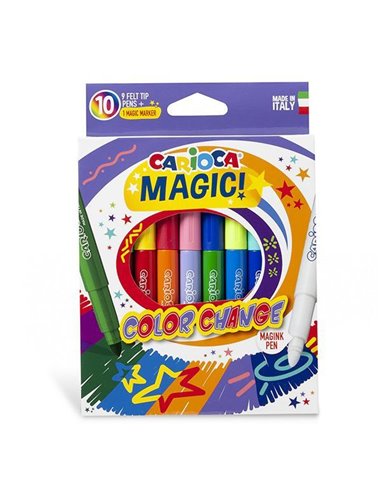 Carioca magic color change μαρκαδόροι 10 χρωμάτων