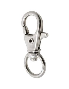 Κούμπωμα-καβουράκι 3,5x1εκ. ασημί blister 6τεμ.