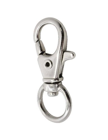 Κούμπωμα-καβουράκι 3,5x1εκ. ασημί blister 6τεμ.