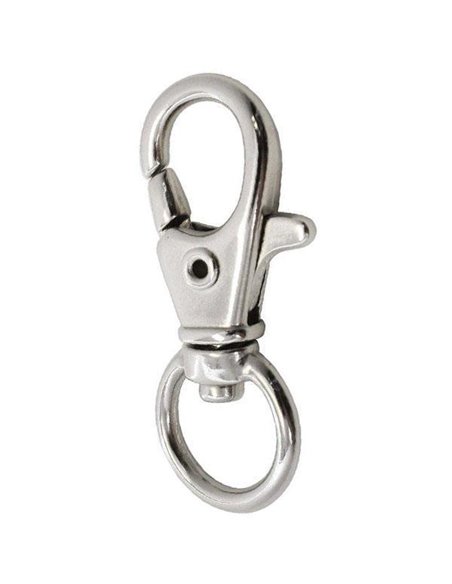 Κούμπωμα-καβουράκι 3,5x1εκ. ασημί blister 6τεμ.