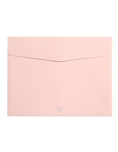 Comix φάκελος pastel με velcro A4 ροζ