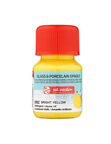 Talens χρώμα glass/porcelain opaque 2002 bright yellow 30ml