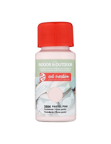 Talens χρώμα indoor/outdoor 3504 pastel pink 50ml