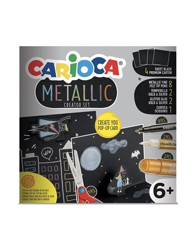 Carioca metalic play box για κατασκευή pop-up κάρτας