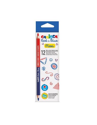 Carioca διπλό μολύβι "μαραγκού" κόκκινο/μπλε