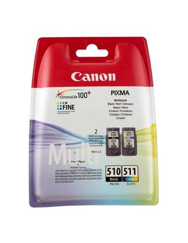 Ink Canon Multipack PG-510 Black and CL-511 Colour