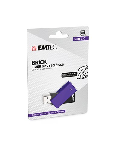 Emtec USB2.0 C350 8GB Purple - ECMMD8GC352