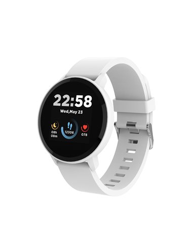 Canyon SW-63 ″Lollypop″ Smartwatch, IPS Screen, IP68 Waterproof, Silver White - CNS-SW63SW