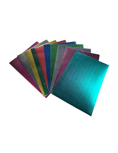 Next blister 10 φύλλα eva metallic κοκτέηλ 10 χρωμάτων 25x35εκ.