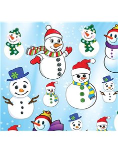 Χαρτόνι "χιονάνθρωπος" 50x70εκ. 300γρ.