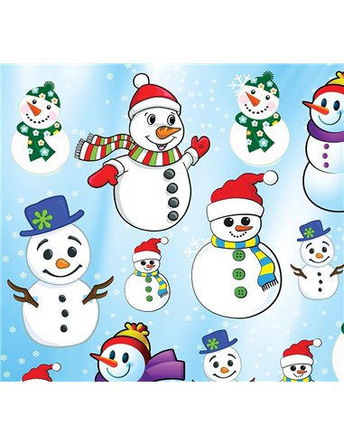 Χαρτόνι "χιονάνθρωπος" 50x70εκ. 300γρ.